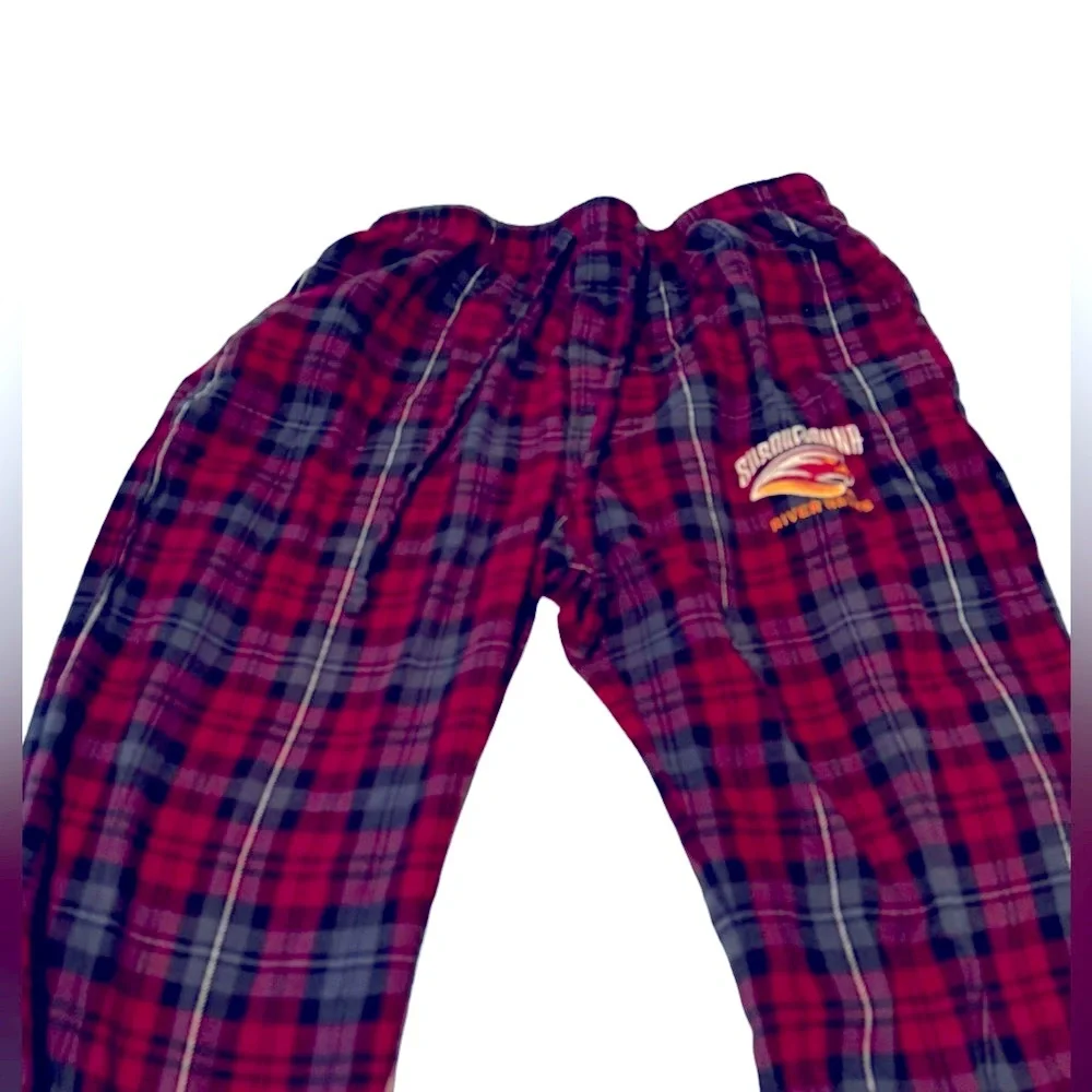 Plaid flannel pajama pants. Cranberry. Size S. Worn.